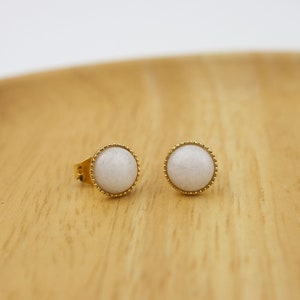 Front back earrings / gemstone earrings / ear jacket / ear stud earrings / gemstone stud earrings image 10