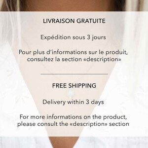 May include: Free shipping on orders within 3 days.  For more information on the product, please consult the "description" section. LIVRAISON GRATUITE Exp&eacute;dition sous 3 jours Pour plus d'informations sur le produit, consultez la section &laquo;description&raquo; FREE SHIPPING Delivery within 3 days For more informations on the product, please consult the &laquo;description&raquo; section