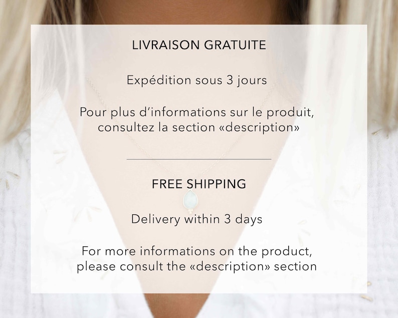 May include: Free shipping on orders within 3 days.  For more information on the product, please consult the "description" section. LIVRAISON GRATUITE Exp&eacute;dition sous 3 jours Pour plus d'informations sur le produit, consultez la section &laquo;description&raquo; FREE SHIPPING Delivery within 3 days For more informations on the product, please consult the &laquo;description&raquo; section