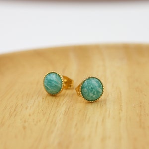 Front back earrings / gemstone earrings / ear jacket / ear stud earrings / gemstone stud earrings image 9