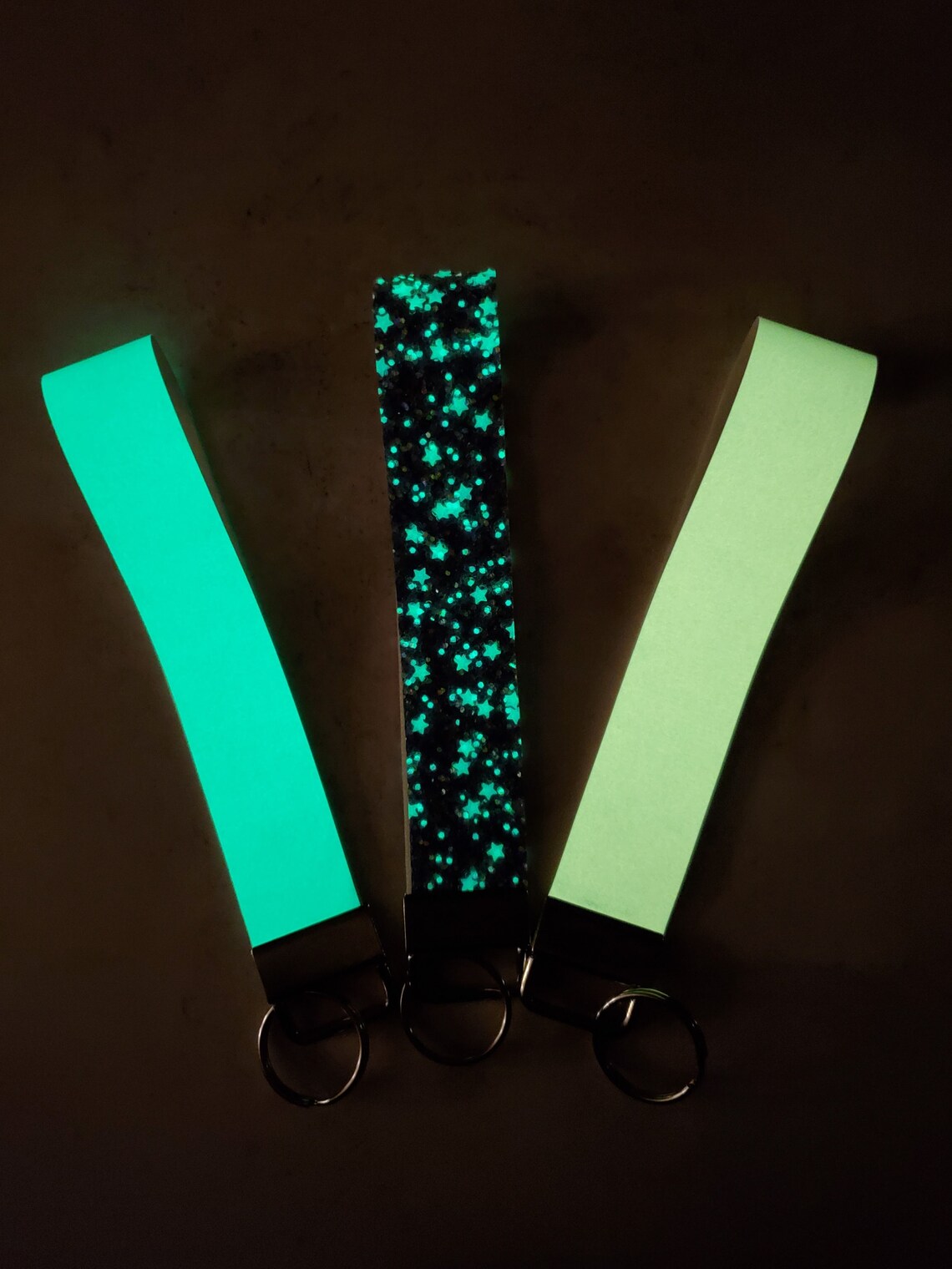 Glow In The Dark Key Chain Fob Etsy