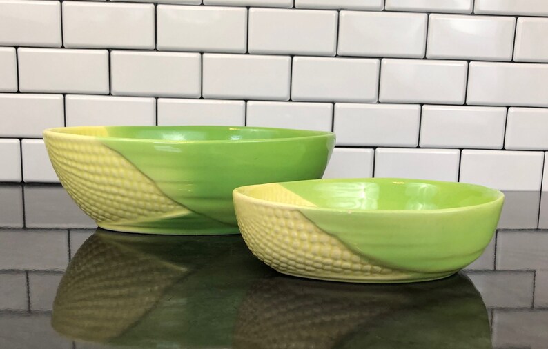Vintage Terrace Ceramics Corn Bowl Set Corn Pottery Maize Etsy