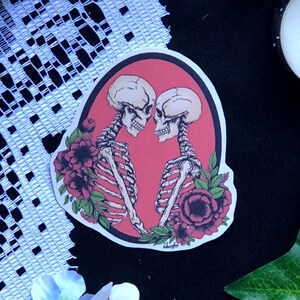 Skelly Love Aufkleber | Original Kunstwerk | Glanz | Gestanzt