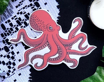 Octopus Sticker | Digital Drawing | Gloss | Die Cut