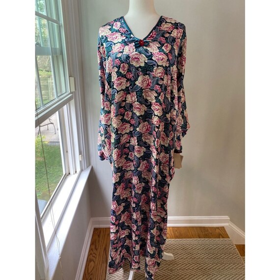 VTG Barbizon Floral Maxi Caftan