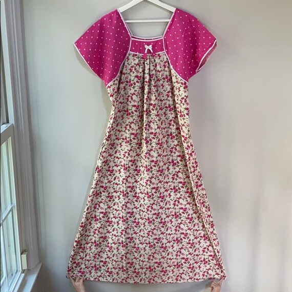 VTG Handmade Floral Housedress XL
