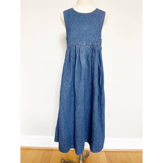 Vintage Laura Ashley Pleated Denim 