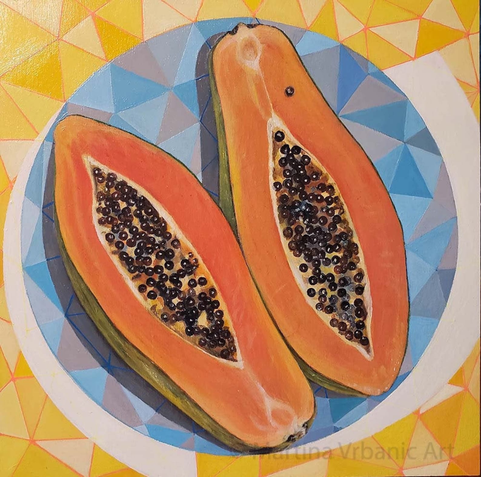 vintage modern painting