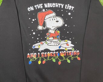 Snoopy Christmas Sweater Etsy Snoopy Christmas Sweater Etsy