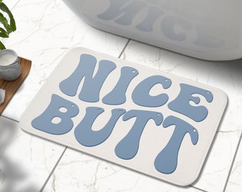 Nice Butt Bath Mat, Funny Bath Mat, Fun Bath Rug, Aesthetic Bathroom Rug, Housewarming Décor Gift