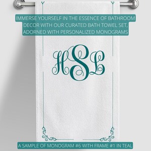 Custom Monogram Bathroom Set | Personalized Shower Curtain | Bath Mat ...