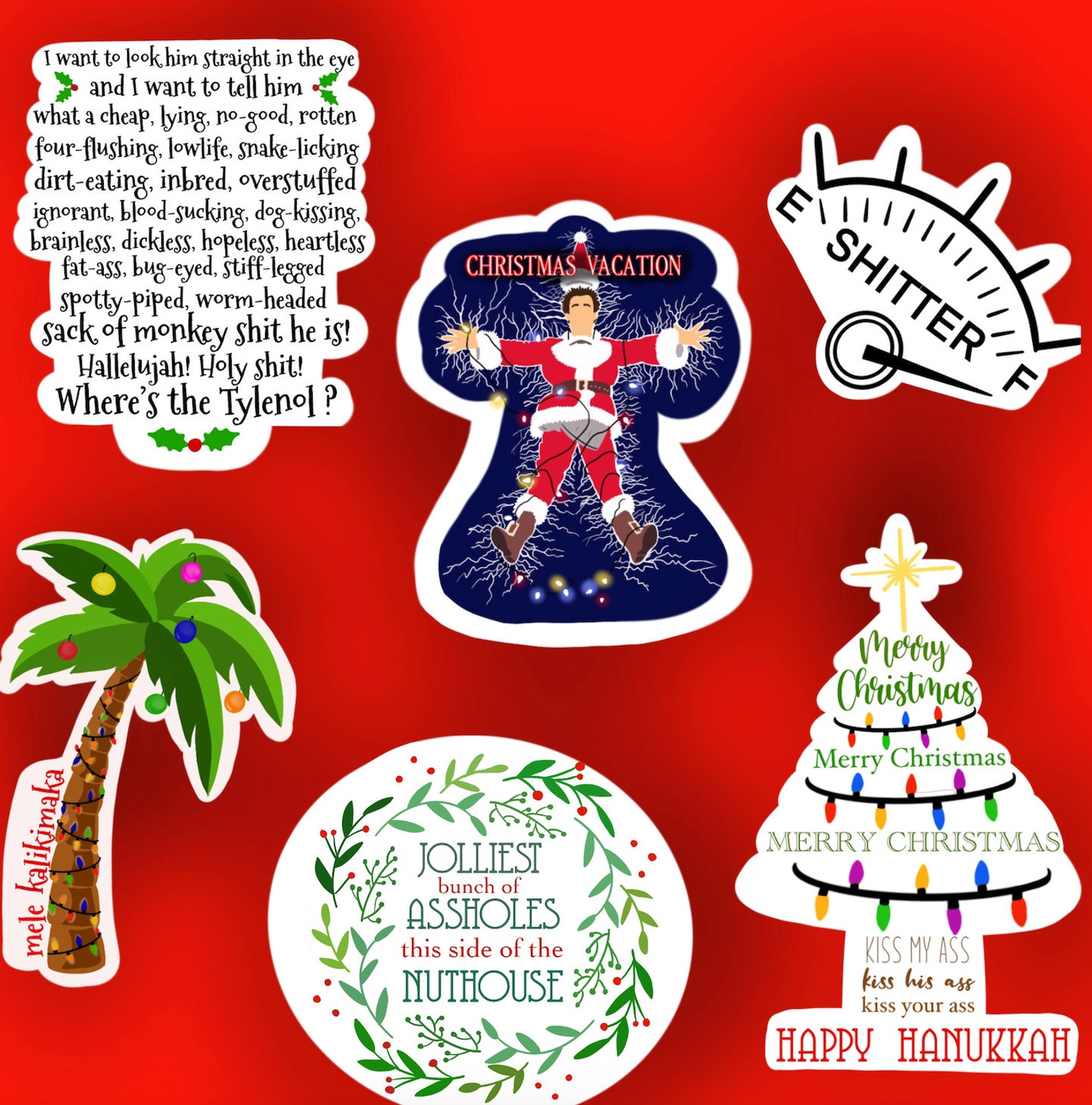 Christmas Vacation Sticker Pack  Etsy