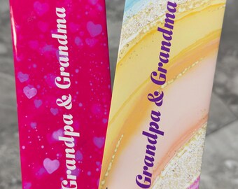 Grandpa & Grandma Favor Tags: Birthday Baby Shower Wedding Quinceanera Graduation