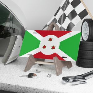 Burundi License Plate, Africa Countries, Car Vanity Plate, East Africa, African Culture, Tourist Souvenir, Travel Bucket List, Novelty Flags