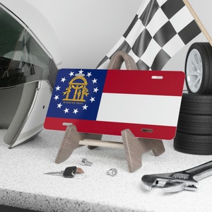 Georgia License Plate, Peach State, Georgia Home Decor, Men Graduation Gifts, Man Cave Signs, Car Lover Gift, Women Birthday, Novelty Flag