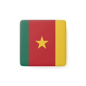 Cameroon Magnet, African Souvenir, International Flag, Country Keepsake, Magnet Collector, Travel Enthusiast, Globetrotter Gifts, Adventure