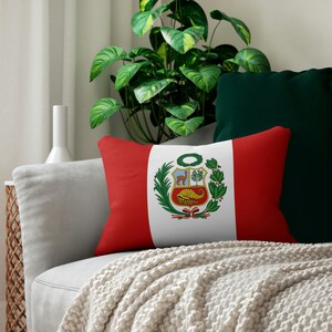 Peru Pillow, Home Themed Home, Peruvian Gifts, Country Pride, Travel the World, Souvenir Collection, Flag Pillow, New Home Decor, Wife