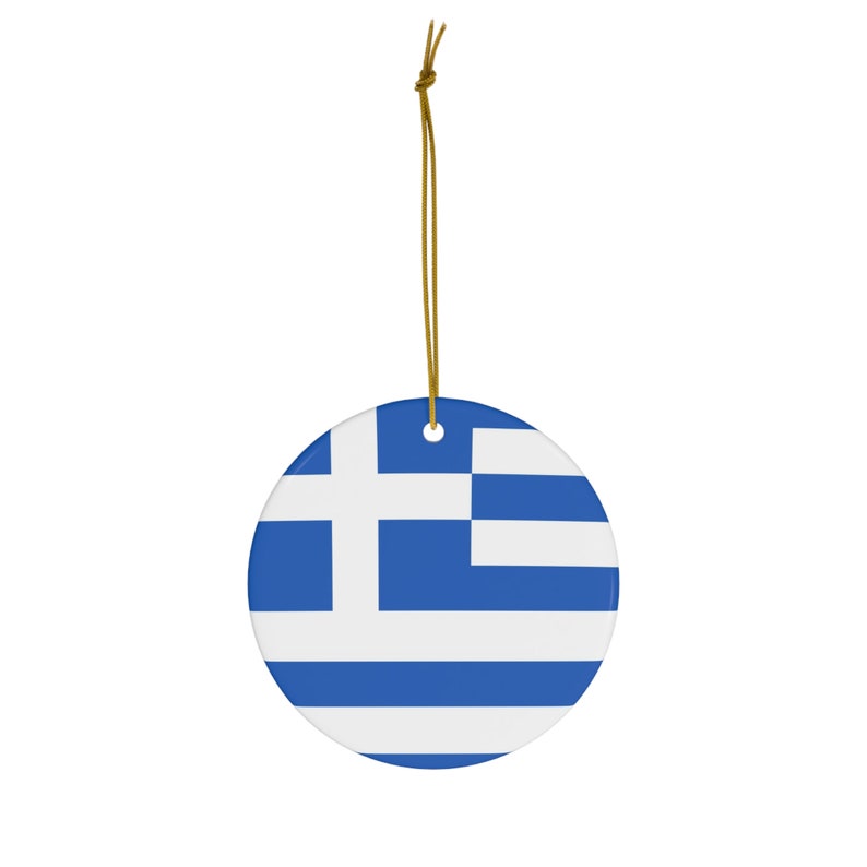 Greece Ornament, Travel Inspired Gift, Athens Greece, Greek Souvenir