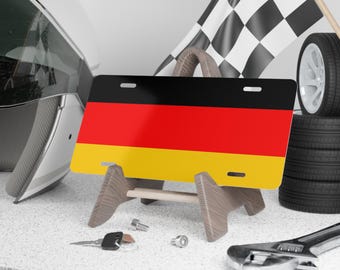 Duitsland nummerplaat, Duitse auto decor, Duitsland souvenir, autoliefhebber cadeau, reisaandenken, landvlag, wanddecoratie kantoor, man Cave