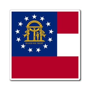 Georgia Magnet, Peach State, Summer Vacation, Welcome to Georgia, Tourist Attractions, Home State Souvenir, Travel Lover Gift,