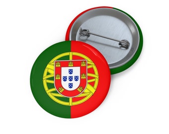 Portugal Button, Travel Inspired Gift, Portuguese Gifts, Pinback Buttons, Wanderlust Gifts, Vacation Souvenir, Novelty Button, Globetrotter
