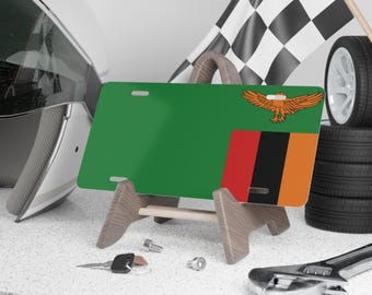 Placa de matrícula de Zambia, recuerdo africano, coleccionista de coches, decoración de viajes por el mundo, bandera de Zambia, recuerdo del país, decoración para la cueva del hombre, regalo para un amigo.