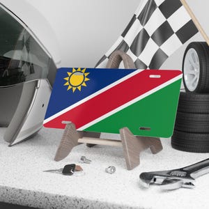 Namibia License Plate, Travel Themed Gifts, African Souvenir, Country Keepsake, New Car Decor, Man Cave,  Wanderlust Gifts, Novelty Flag