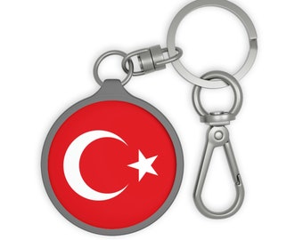 Turkey Keychain, Travel Souvenir Gift,Novelty Keychain,  Turkish Gifts, Flag Keychain, Gift for Traveler,  Keychain for Mom, Dad Gifts
