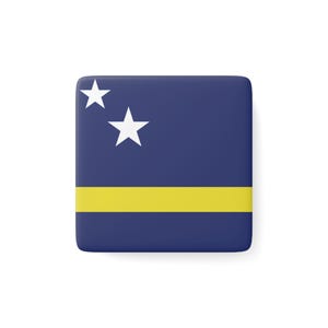 Curaçao Magnet, Caribbean Souvenir, World Flags, Things for Travelers, Travel Enthusiasts, Dutch Gift, Country Keepsake,  Vacation Trip Gift
