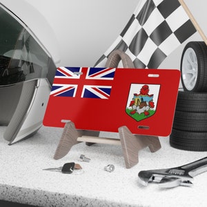 Bermuda License Plate, Bermuda Flag, Bermudan Gifts, Vacation Theme Gift, Travel Lovers Gift, Cruise Trip Gifts, Women Car Decor, Men Gifts