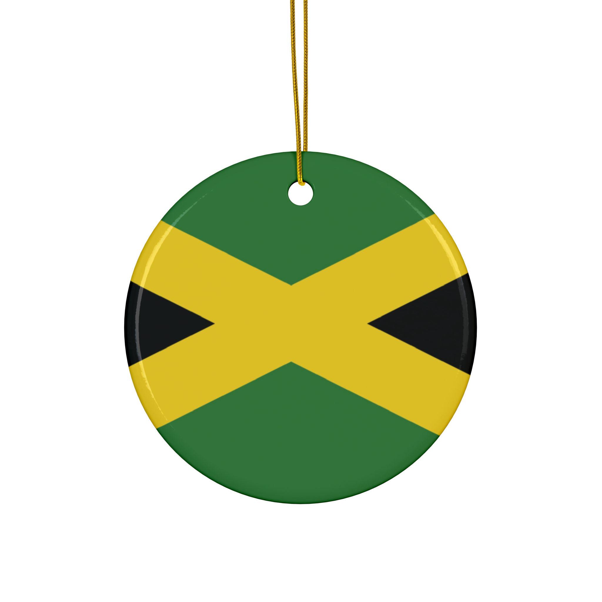 Jamaica Ornament, Acrylic Ornament,  Jamaican Gifts, Cruise Souvenir, Travel Enthusiast, Caribbean Gifts, Beach Wedding, Novelty Flag