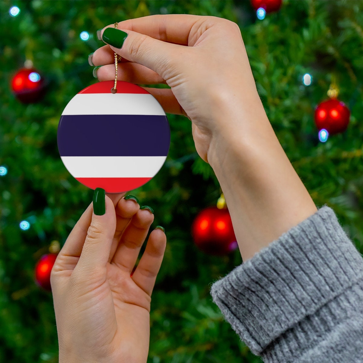 Thailand Ornament, Thailand Souvenir, Travel  Theme Gift Thailand Flag, Thailand Keepsake, Bangkok Thailand, Wedding Gifts, Travelers