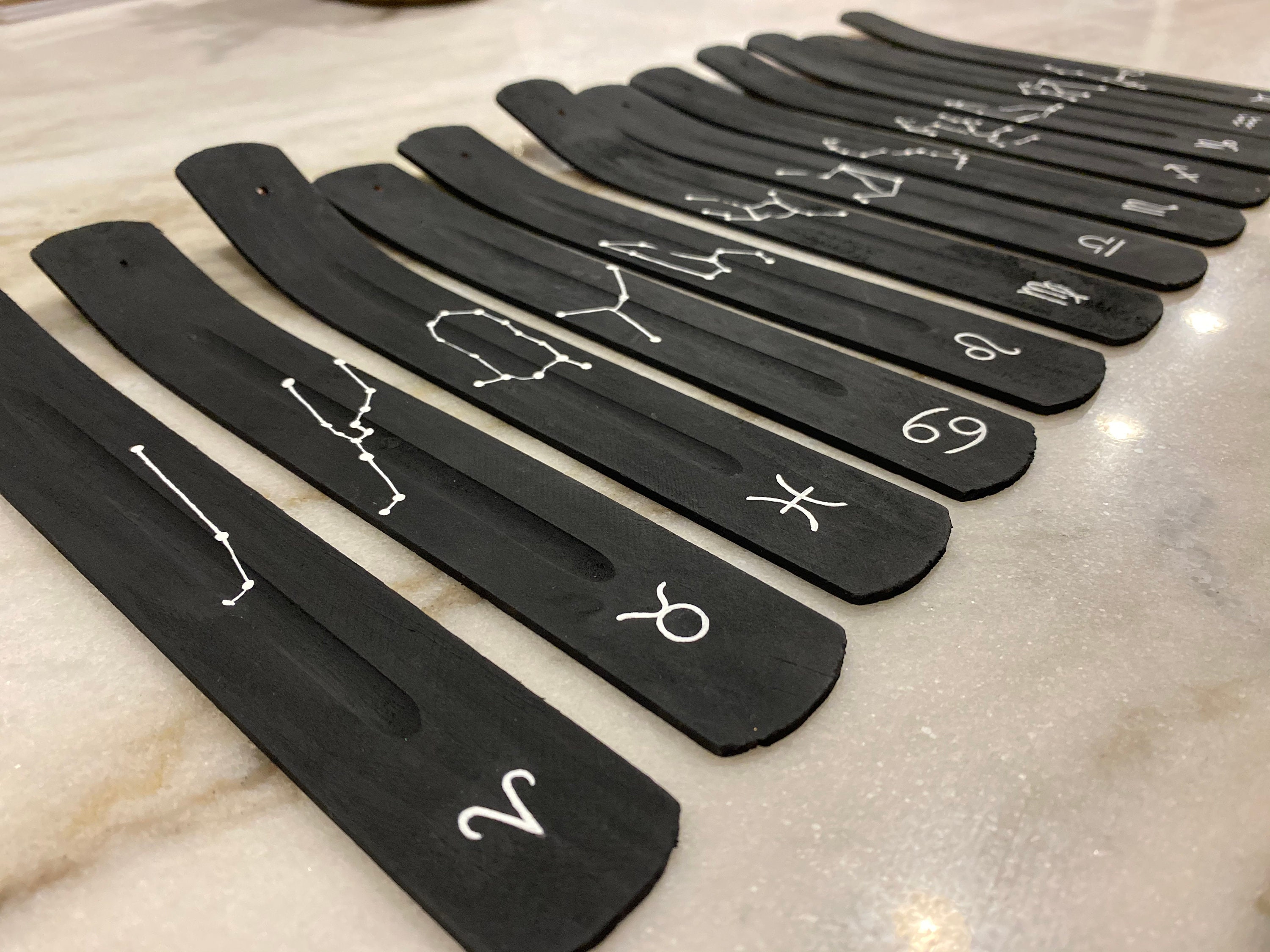 Zodiac Constellation Hand Painted Incense Holder