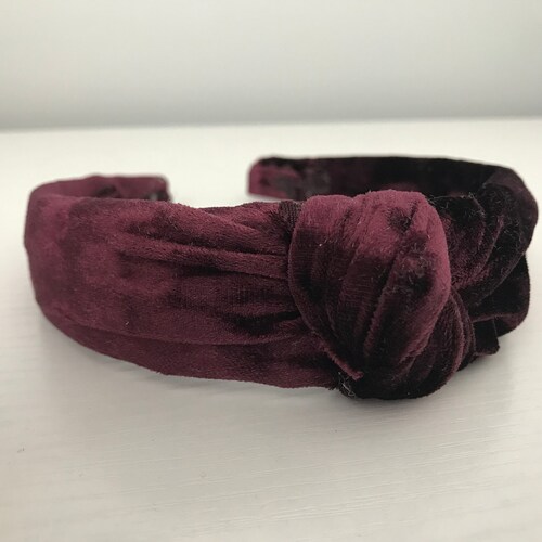 Black Velvet Knotted Headbandturban Knotted Headband Etsy