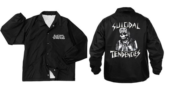 SUICIDAL TENDENCIES Official Flipskull Windbreaker Jacket With Sticker -  Etsy
