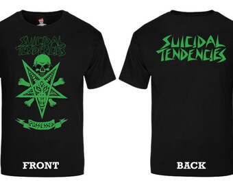 SUICIDAL TENDENCIES Official Classic POSSESSED T-shirt With SUICIDAL TENDENCIES Official Classic POSSESSED T-shirt With