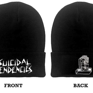 TENDENCIAS SUICIDAS Logotipo oficial ST Gorro con pegatina gratuita
