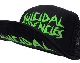 SUICIDAL TENDENCIES Official classic OG Flip Up Hat 'Fluo Colors' with free sticker