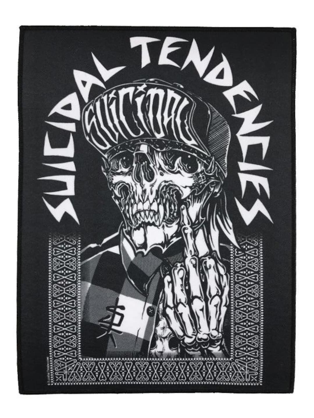 SUICIDAL TENDENCIES Official 1F One Finger Back Patch - Etsy