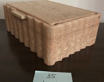 Oak handmade jewelry box