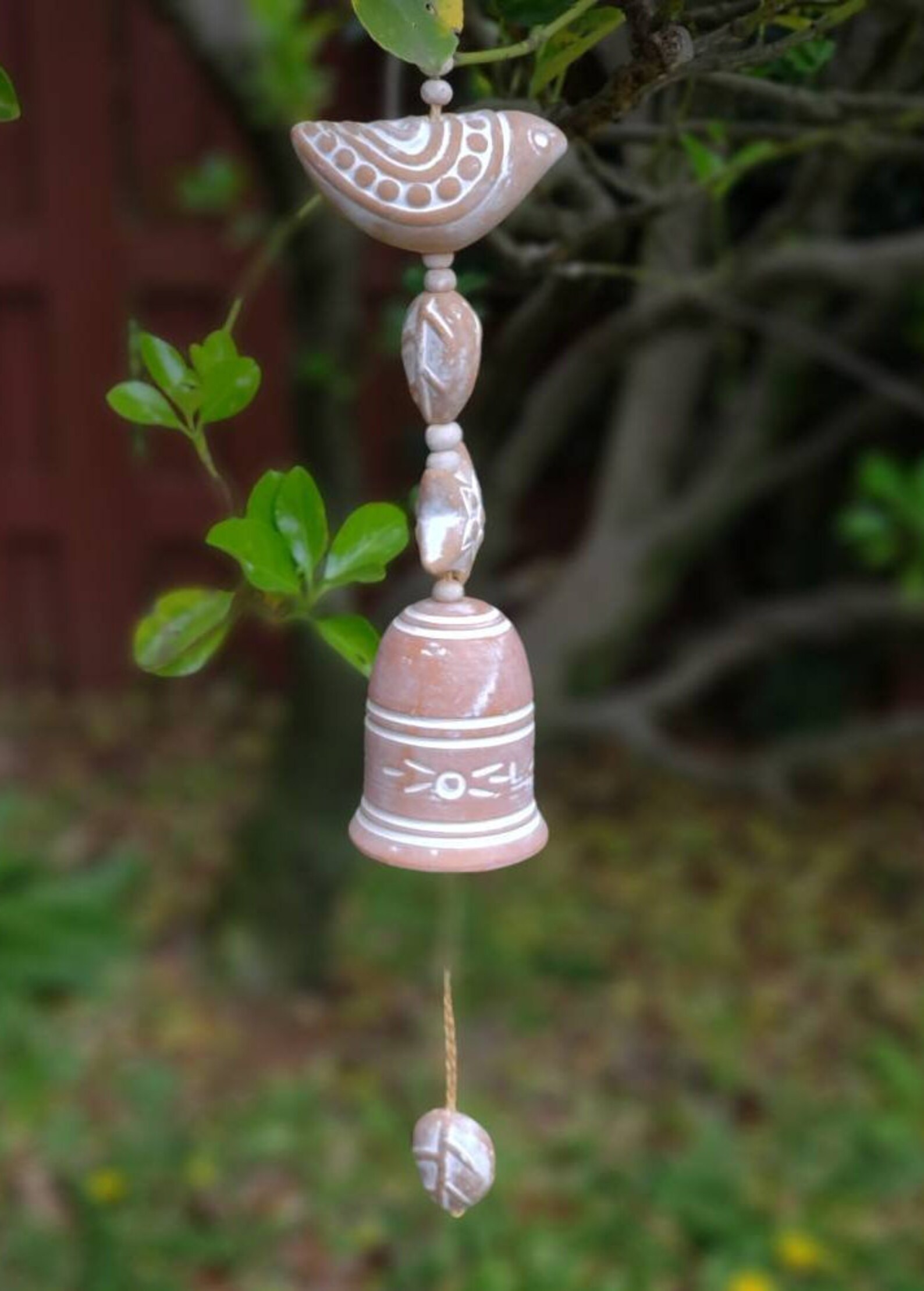 Clay wind chime Bird wind chime Southwest wind chime Etsy