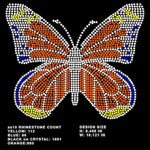 Farfalla - Modello strass ss10 (SVG)
