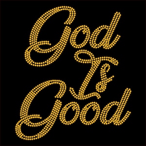 God Is Good ss10 Strass Sjabloon