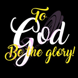 À Dieu soit la gloire (SVG/Ai/JPG/PNG)