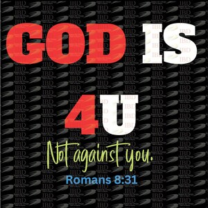 Dieu est 4U pas contre vous (SVG/Ai/JPG/PNG)