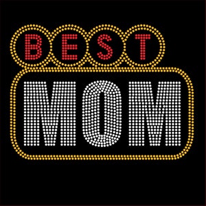 Meilleure maman - modèle de strass ss10 (SVG/Silhouette/Cricut/Brother)