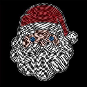 Santa Face (ss10) Strass Vorlage DIGITAL DOWNLOAD