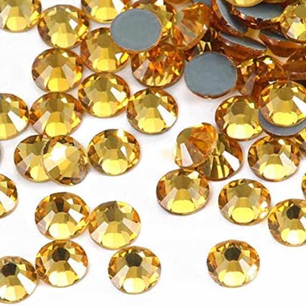 High Quality BRILLANTE™ TOPAZ Glass Hotfix Iron On Rhinestones