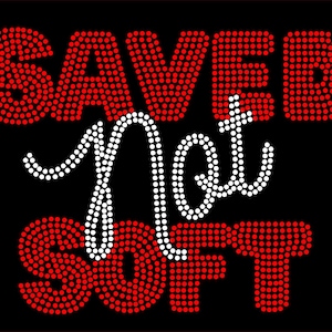 Saved Not Soft Strass Schablone ss10 (SVG)