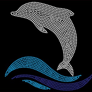 Delfin Strass Schablone ss10 (SVG)